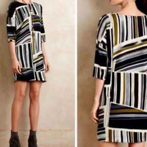 Anthropologie Weston abstract sheath dress Small